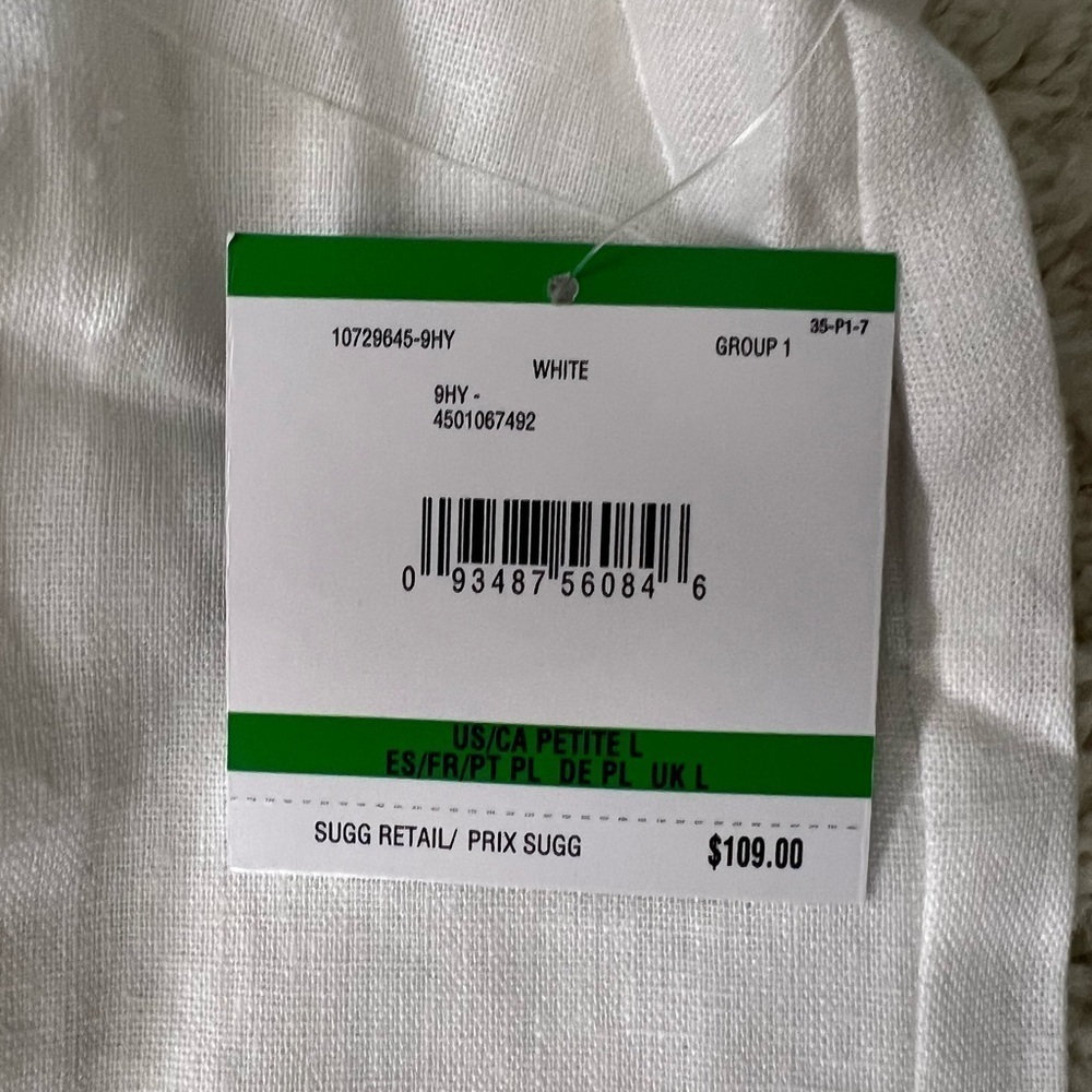 Women’s Petite Large AK White Sleeveless Dress NWT - Picture 10 of 13